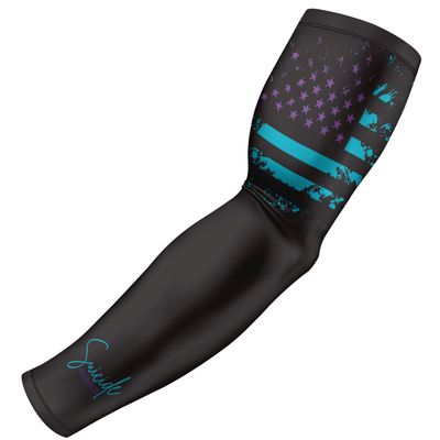 B-Driven Sports Pro-Fit Compression Arm Sleeve for Baseball, Basketball, Football - Muscle-Tendon, Bruising Reduction - Athletic, Men, Women, Youth, Kids - Suicide Awareness XS (A) - 1 Pc