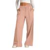 Amazon Warehouse Deals Today,Sweatpants Women Wide Leg,High Waisted Wide Leg Pants for Women Elastic Baggy Sweatpants Comfy Cotton Lounge Drawstring Flare Sweat Pants,Rose Gold #3,Large view 1