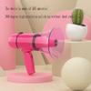 DJFKDYHPE Portable Bullhorn Megaphones Portable with Built-in Siren Bullhorn Speaker Adjustable Volume, USB Handheld Megaphone Handheld Amplifier Lightweight Amplifiers(Pink) view 4