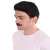 BC GOODS BY Men's Best Handlebar Style Mixed Black Moustache Set Cosplay Facial Hair view 3