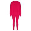 asntrgd Womens 2 Piece Lounge Set Oversized Side Slit Sweatshirts and Leggings Loungewear Tracksuit Travel Outfits view 3