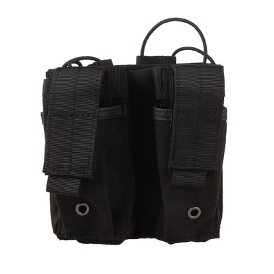 Worker Mod Talon Magazine Clip Open Top Single/Double/Triple/Stacker Mag Pouch Tactical Molle Bag for Toy (Double Black Stacker)