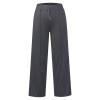Prime Today's Deals,Wide Leg Sweatpants Women,High Waisted Wide Leg Pants for Women Elastic Baggy Sweatpants Comfy Cotton Lounge Drawstring Flare Sweat Pants,Dark Gray #5,X-Large view 2