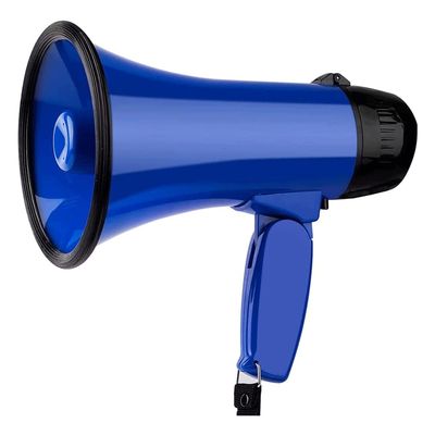 DJFKDYHPE Portable Bullhorn Rugged Bullhorn Speaker 25w Portable Handheld Voice Amplifier Strap Play Speaker Guide Handheld Megaphone 25w Power Lightweight Amplifiers