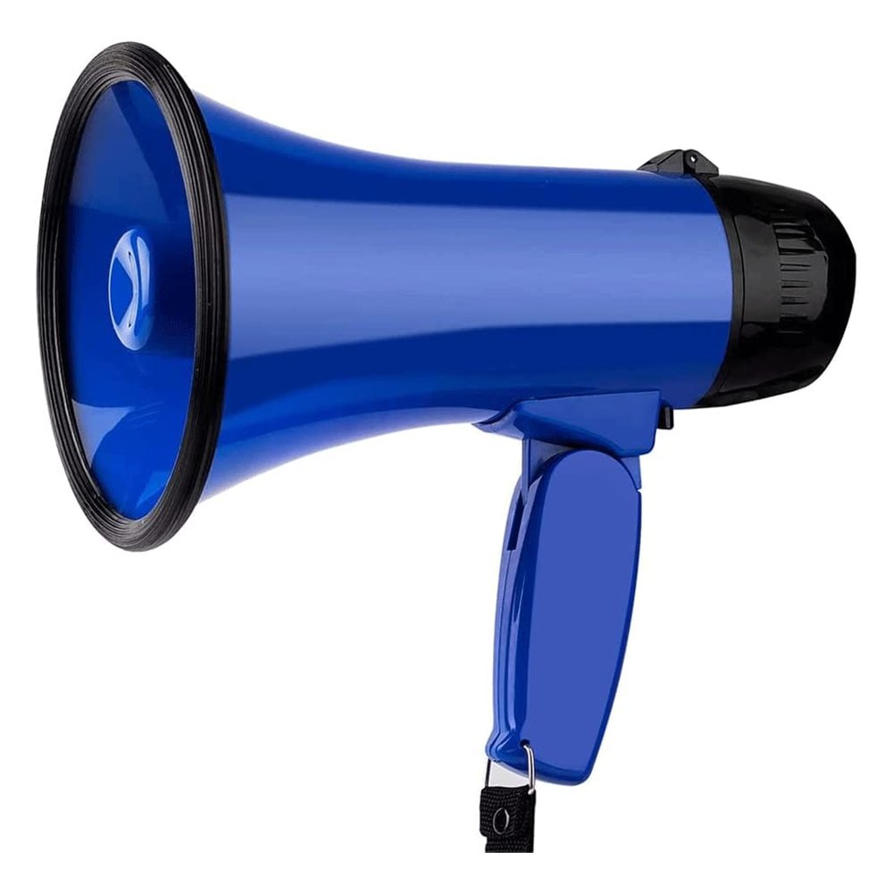DJFKDYHPE Portable Bullhorn Rugged Bullhorn Speaker 25w Portable Handheld Voice Amplifier Strap Play Speaker Guide Handheld Megaphone 25w Power Lightweight Amplifiers