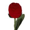 Red Rose Flower Ring Boxes, Red Rose Shape Propose Earring Jewelry Box Flower Ring Box Red Velvet Jewelry Storage Container for Girlfriends Lover Engagement Wedding Valentine Day view 4