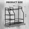 A11N SPORTS Finchley Large Capacity Golf Bag Organizer for Garage Easy Move Golf Bag Stand Holds 2 Bags, 12 Clubs, 3 Pairs of Shoes, Golf Storage Rack with Extra Shelves for Home or Garage view 2