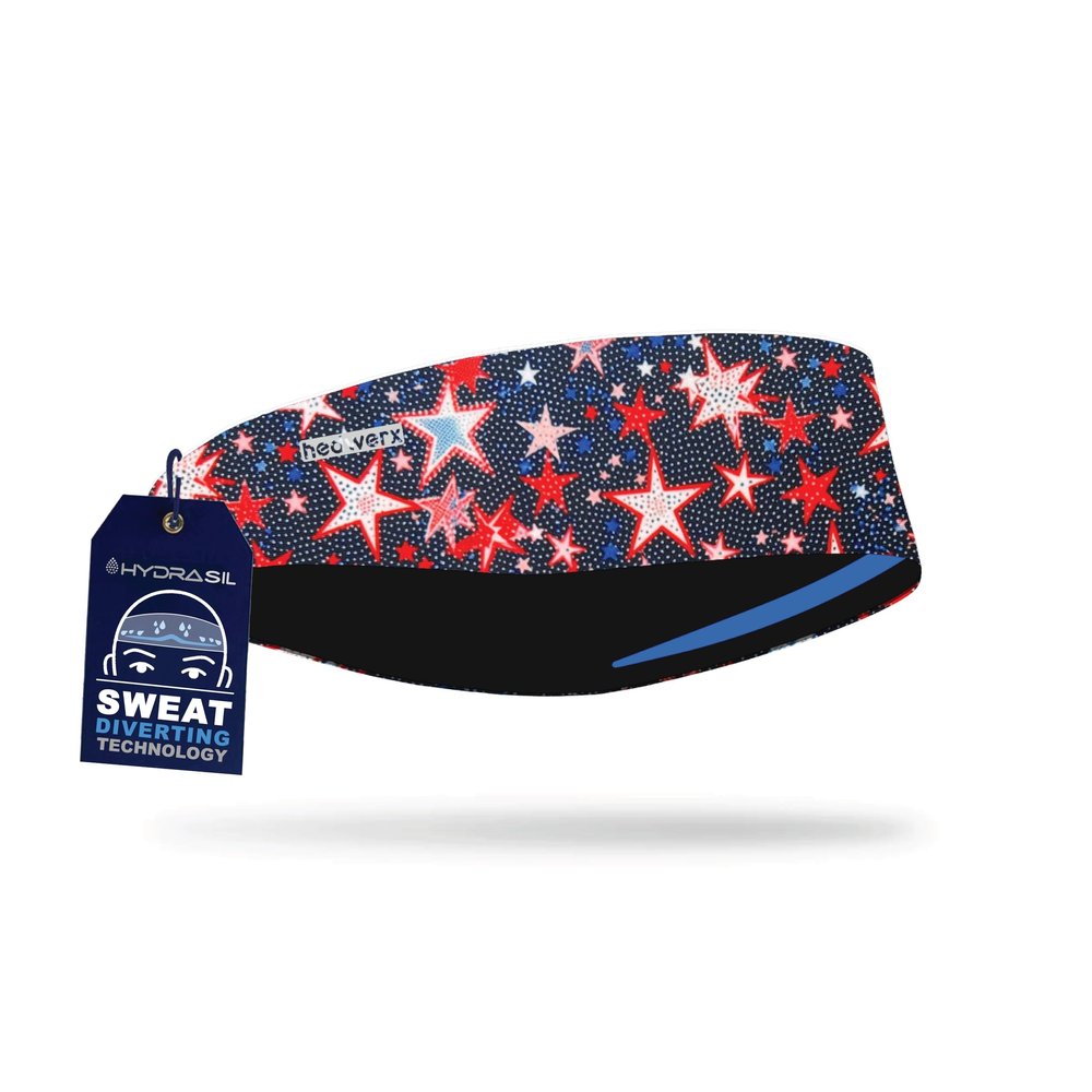 Hydra2 Headbands for Maximum Sweat Diversion | Lightweight and Breathable Headband Design for Athletes, Running, Gym, and Outdoor Workouts | H2 Flatweave, Starry Nights