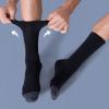 5 Pairs Athletic Crew Socks Wicking Sport Running Calf Socks Performance Cushioned Breathable Socks (Black, One Size) view 2
