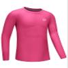 G Gradual Boys Youth Compression Shirt Long Sleeve Football Baseball Undershirt Quick Dry Sports Base Layer for Boy(Pink,XS) view 1