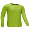 G Gradual Boys Youth Compression Shirt Long Sleeve Football Baseball Undershirt Quick Dry Sports Base Layer for Boy(Neon Lime,XS) view 1