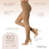 MeMoi 2 Pack Perfectly Opaque Tights, Microfiber Control Top Tights, Comfortable and Lightweight - Sizes Extra Small to Q2, Sunfair, XS-S view 3