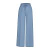 Prime The Day Deals Today 2024,Grey Wide Leg Sweatpants for Women,High Waisted Wide Leg Pants for Women Elastic Baggy Sweatpants Comfy Cotton Lounge Drawstring Flare Sweat Pants,Blue #2,Medium view 2
