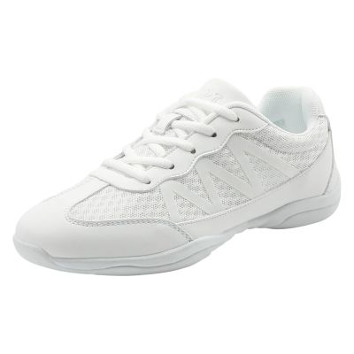 Kuikeiu White Cheer Shoes Breathable Lightweight Cheerleading Shoes for Girls Youth Competition Athletic Training Little Kid Size 12.5