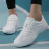 Kuikeiu White Cheer Shoes Breathable Lightweight Cheerleading Shoes for Girls Youth Competition Athletic Training Little Kid Size 12.5 view 2