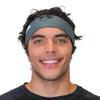 Hydra2 Headbands for Maximum Sweat Diversion | Lightweight and Breathable Headband Design for Athletes, Running, Gym, and Outdoor Workouts | H2 Flatweave, Cool Gray view 3