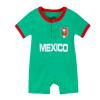 Cnins Soccer Baby Clothes Mexico 10 Design Baby Uniform Romper 0-3 Months for Newborn Infant Mexico Travel (C-MXR,0-3M) view 1