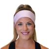 Hydra2 Headbands for Maximum Sweat Diversion | Lightweight and Breathable Headband Design for Athletes, Running, Gym, and Outdoor Workouts | H2 Flatweave, Baby Pink view 2