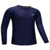 G Gradual Boys Youth Compression Shirt Long Sleeve Football Baseball Undershirt Quick Dry Sports Base Layer for Boy(Navy,S) view 1