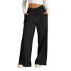 Lolvmvchi Prime The Day 2024 Deals,Cotton Sweatpants Women,High Waisted Wide Leg Pants for Women Elastic Baggy Sweatpants Comfy Cotton Lounge Drawstring Flare Sweat Pants,Black #5,Medium view 1