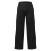 Lolvmvchi Prime The Day 2024 Deals,Cotton Sweatpants Women,High Waisted Wide Leg Pants for Women Elastic Baggy Sweatpants Comfy Cotton Lounge Drawstring Flare Sweat Pants,Black #5,Medium view 2