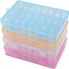AKOAK 1 Pack 24 Grid Plastic Storage Case, Transparent Jewelry Display Organizer, Detachable Divider -7.5"x 5.1"x 1.4" for Beads, Jewelry, Earrings, Rings (Purple) view 2