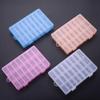 AKOAK 1 Pack 24 Grid Plastic Storage Case, Transparent Jewelry Display Organizer, Detachable Divider -7.5"x 5.1"x 1.4" for Beads, Jewelry, Earrings, Rings (Purple) view 4