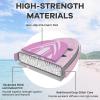 Goplus Inflatable Stand Up Paddle Board, 10FT/10.5FT/11FT SUP with Accessory Pack, Adjustable Paddle, Carry Bag, Fin, Hand Pump, Leash, Repair Kit (Baby Pink, 11 FT) view 2