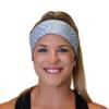 Hydra2 Headbands for Maximum Sweat Diversion | Lightweight and Breathable Headband Design for Athletes, Running, Gym, and Outdoor Workouts | H2 Flatweave, Tribal Lt Gray view 2