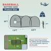 SHANTRA Batting Cage with Frame and Net, 13/22/30FT Baseball Batting Cage for Backyard, Baseball & Softball Hitting Cage Netting for Outdoor Hitting & Pitching Practice, Softball Baseball Cage view 2