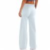 Lolvmvchi The Day of Deals of Order MYS,Womens Sweatpants Wide Leg,High Waisted Wide Leg Pants for Women Elastic Baggy Sweatpants Comfy Cotton Lounge Drawstring Flare Sweat Pants,White #6,Medium view 2