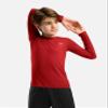 G Gradual Boys Youth Compression Shirt Long Sleeve Football Baseball Undershirt Quick Dry Sports Base Layer for Boy(A Red,L) view 2