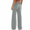 Prime Today's Deals,Sweats Women,High Waisted Wide Leg Pants for Women Elastic Baggy Sweatpants Comfy Cotton Lounge Drawstring Flare Sweat Pants,Grey #6,Medium view 2