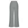 Prime Today's Deals,Sweats Women,High Waisted Wide Leg Pants for Women Elastic Baggy Sweatpants Comfy Cotton Lounge Drawstring Flare Sweat Pants,Grey #6,Medium view 4