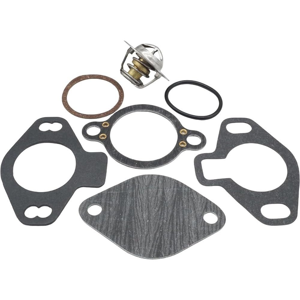 FyJcBdd 140F 60C Thermostat Kit for Mer-cu-ry Marine Mercruiser 4.3L V6 5.0L 5.7L 7.4L 8.2L V8 807252Q4 8M0089715 18-3668 uanmarine Parts
