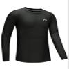 G Gradual Boys Youth Compression Shirt Long Sleeve Football Baseball Undershirt Quick Dry Sports Base Layer for Boy(Grey,XS) view 1