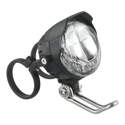 DC 12-80V EBike Front Light, 2 in 1 Front Fork Handlebar Lamp LED Light for Electric Bike, eScooter Safe Riding with Bracket