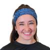 Hydra2 Headbands for Maximum Sweat Diversion | Lightweight and Breathable Headband Design for Athletes, Running, Gym, and Outdoor Workouts | H2 Flatweave, Topo Blue view 2