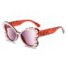helena Fashion Butterfly Luxury Pearl Sunglasses for Womens Trends Retro Irregular Handmade Bling Pearl Sun Glasses S68 (C8) view 1