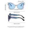 helena Fashion Butterfly Luxury Pearl Sunglasses for Womens Trends Retro Irregular Handmade Bling Pearl Sun Glasses S68 (C8) view 3
