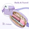 COSHAYSOO Purple Fanny Pack for Girls Purse Crossbody Belt Bag with Initials, Personalized 6 7 8 9 10 11 12 Year Old Teen Girl Birthday Gift Ideas Christmas Gifts Preteen Tween Trendy Stuff Letter M view 2