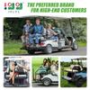 10L0L Golf Cart Rear Safety Grab Bar Universal Compatible with Yamaha Club Car EZGO Golf Cart with Reflective Triangle Board view 2