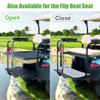 10L0L Golf Cart Rear Safety Grab Bar Universal Compatible with Yamaha Club Car EZGO Golf Cart with Reflective Triangle Board view 3