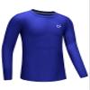 G Gradual Boys Youth Compression Shirt Long Sleeve Football Baseball Undershirt Quick Dry Sports Base Layer for Boy(Blue,M) view 1