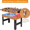 HOMGX 48" 3-in-1 Game Table, Wooden Game Table w/Football, Hockey, and Billiards, Game Size Combination Game Table for Parties, Family Nights, and Game Rooms view 2