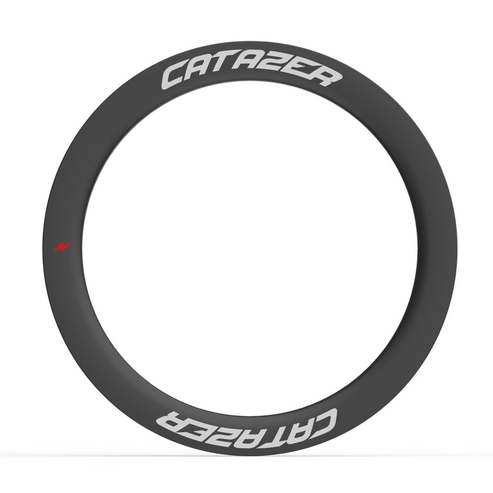 Catazer 50mm Carbon Fiber Bike Wheel Rims 25mm Width Asymmetric Road Rim