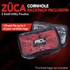 ZCA Cornhole Backpack with Internal Padded Sleeve, Quick-Access Side Door, Customizable Panels & 2 Utility Pouches - Ergonomic, Stylish & Durable Carry Case Cornhole Bag view 4