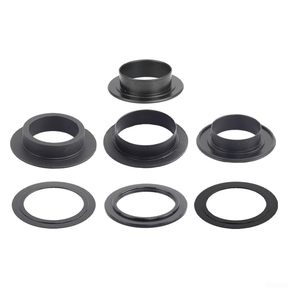 1Pc Bike Bottom Bracket Adapter, Black Side Cover Patcher for DUB for BSA BB Bottom Bracket, Bike Bottom Bracket Repair Conversion Kit(7# 25-24mm)