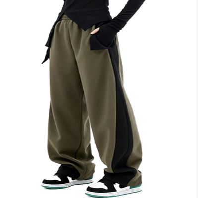 EMMIOL Wide Leg Sweatpants for Women, High Waisted Baggy Joggers, Barrel Leg Lounge Pants with Pockets Green