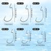 Eupheng Offset EWG Worm Hooks for Bass Fishing, Wide Gap Hooks for Texas Rig, Soft Plastic Baits, Freshwater & Saltwater, Sizes #4 to 5/0 view 3